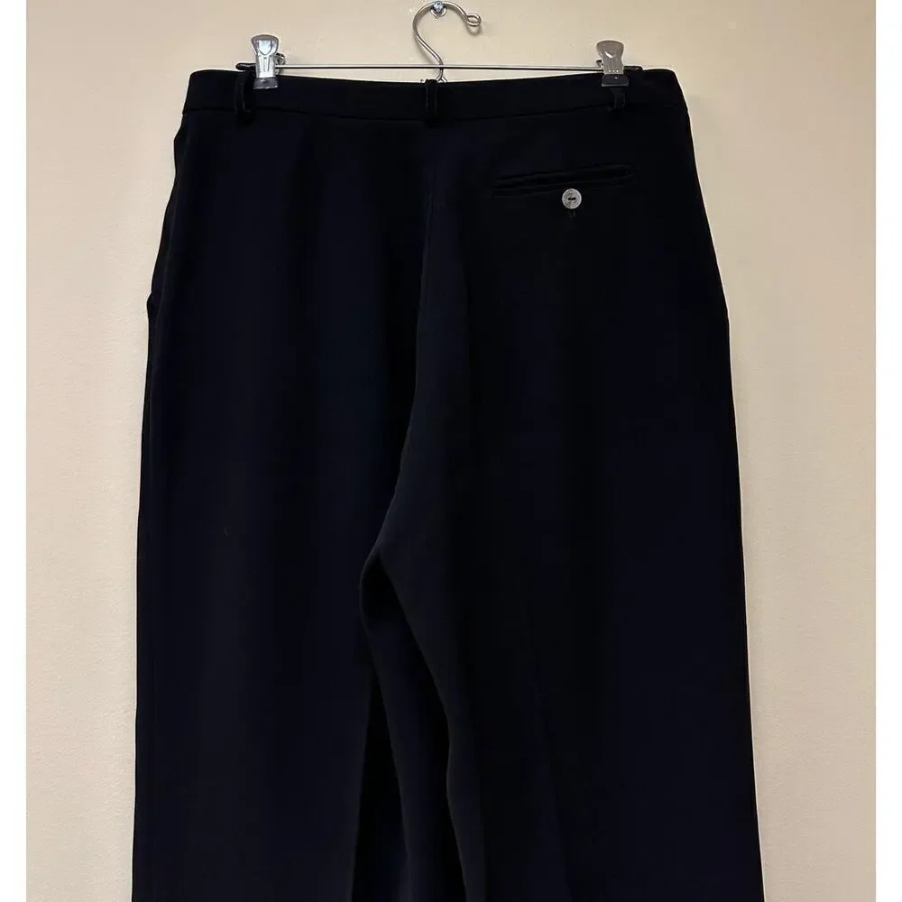 Bebe Women's Black Flared High Rise Pockets Trouser Dress Pants Size 10 Y2K - Picture 7 of 11